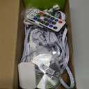 AIBOO RGB Color Changing LED Under Cabinet Lights Kit, Aluminum Slim Multi Color Puck Lights for Kitchen Counter Furniture Holiday Ambiance Christmas Decor Lighting (4 Lights)