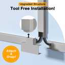 Delamu 157in Delamu Cord Hider Wall for Wall Mounted TV, Wire Hider Kit