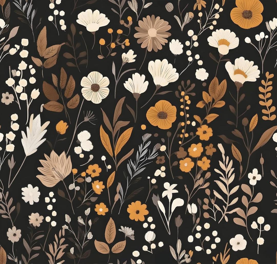 2 x Peel and Stick Wallpaper Vintage Contact Paper Boho 17.7"x78.8" Gold Leaf Self-Adhesive Wallpaper Removable Decorative Contact Paper for Cabinets and Drawers Bathroom Wallpapers Vinyl Roll