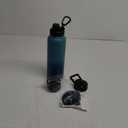 Trebo 40oz Water Bottle Insulated with Lid and Straw,Double Wall Vacuum Stainless Steel Tumbler Sports Flask with Paracord Handle, Keep Hot 24 Hours & Cold 48 Hours Water Jug with 3 Lids, Cyan Blue