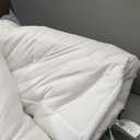 Bedsure All Season Down Alternative Comforter Duvet Insert, Machine Washable Quilted Reversible Duvet Insert with Corner Tabs, White, Standard Size, 102x90 inch