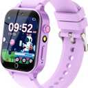 Kids Smart Watches Girls Age 5-12, 26 Games High-Resolution Touchscreen Kids Watch with Video Camera Music Player Pedometer Flashlight 12/24 hr Educational Toys Birthday Gifts for Girls Ages 6 7 8