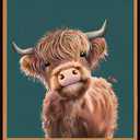 Vintage Western Wall Decor 12" x 8" – Rustic Farmhouse Cattle Brown Tin Sign, Bathroom & Home Wall Decoration, Country Ranch Style Metal Plaque for Kitchen, Bar, Living Room