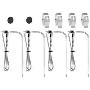 Meat Probe Kit for Masterbulit Gravity Series 560/800/1050 XL Digital Charcoal Grill and Smoker, Meat Thermometers with Clips and Gormmet 2-Pack