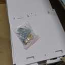 Wall Bathroom Storage Cabinet, 4-Tier Medicine Cabinet with Door, Shelf Organizer for Living Room Kitchen Entryway Small Space