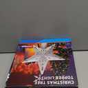 Christmas Tree Topper Lighted Star with 6 Projection Modes, Christmas Hollowed Star Tree Topper Built-in LED Rotating Lights, 3D Shining Projector Lights Tree Topper for Christmas Party Decorations