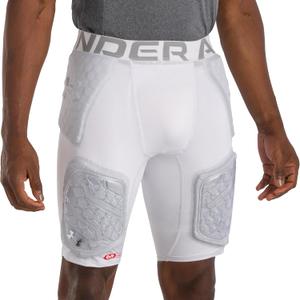 Under Armour Gameday Armour Pro Compression Shirt Girdle, White Medium