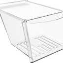 HECASA 240337103 240337102 Refrigerator Crisper Drawer Pan Replacement For 240337105 240337107 240337108 240337109 Refrigerator Pan Shelf Replacement only Plastic (Clear) (1Pcs)