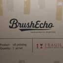 BrushEcho Coastal Modern Large Wall Art Decor Hand Painted Textured Canvas