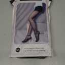 EXQUISLIFE Fleece Lined Tights Sheer Women - Fake Translucent Warm Pantyhose Leggings Sheer Thick Tights, for Winter (Medium, Black+Black)