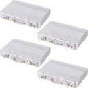 Yeaqee 6 Pcs Business Card Holder Aluminum Business Card Case Mini Briefcase with Waterproof Pocket for Men Woman Organization Supplies