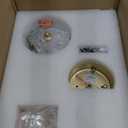 WUZUPS 3-Light Candle Vanity Wall Sconces Light Fixture for Bedroom Living Room Bathroom, E12 Base, Gold