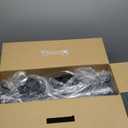 HOMLAND Foldable Rollator Walkers with Seat for Seniors, 8'' Big Wheels, 350 lb. Weight Capacity, Adjustable Handles and Seat Height, Lightweight Rolling Walker, Black