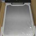 Titanium Cutting Board for Kitchen, Cutting Boards Non Toxic Double Sided Metal Pure Titanium and Wheat Straw PP Chopping Board Food Grade Easy to Clean Large Size 16"*10"*0.9"(White)