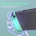 playvital Ranger Protective Case for Nintendo Switch 2 with Stand | Ergonomic Anti-Slip Silicone Grips, Dockable Hard Shell, 4 Thumbstick Caps | Quick-Release-Joycon Design, Soft Violet & Mint Green