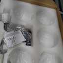 Bektas 5-Lights Semi Flush Mount Ceiling Light Fixture Matte Black Light Fixture Bend Modeling with Milk Glass Globe for Bedroom, Living Room, Dinning Room Foyer Hallway