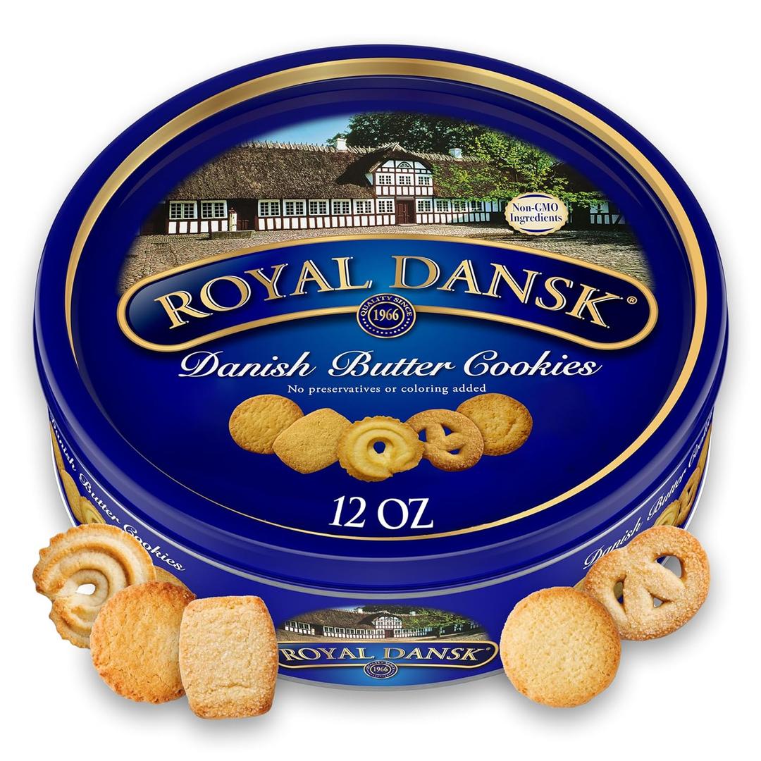 Royal Dansk Danish Cookie Selection, No Preservatives or Coloring Added, 12 Oz. (Pack of 1) (EXP 01/20/27) Royal Dansk Danish Cookie Selection, No Preservatives or Coloring Added, 12 Oz. (Pack of 1) (EXP 01/20/27)