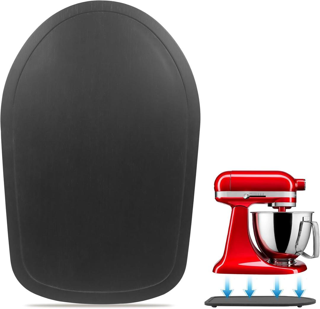 Mixer Slider Compatible with Kitchen aid Bowl Lift 4 .5-5 Qt Stand Mixer Pine Wood - Kitchen Countertop Storage Mover Sliding Caddy for Kitchen Aid 4 .5-5 Qt Mixer (4 .5-5 Qt - Black)