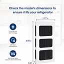 MARRIOTTO MR022 Water Filter, Compatible with Frigidaire refrigerator EPTWFU01, EWF02, Pure Source Ultra II and Pure Air Ultra 2 Air Filter (3+3)