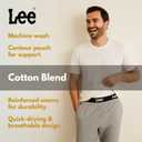 Lee Mens Underwear 4 Pack Boxers for Men Cotton Stretch Boxer Briefs (Black)