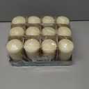BOLSIUS Set of 12 Ivory Pillar Candles - 2.25-x 4.75 Inch Unscented Dripless Clean Burning Dinner Candle -Wedding Parties Special Occasions