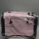 Bird Carrier Bag Bird Travel Cage with Stand, Lightweight Backpack for Parrot, Portable Bird Travel Bag, Pet Transparent Breathable Travel Cage, Pink