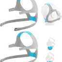 2 Packs Replacement Headgear Compatible with F20/N20, with Magnetic Clips, Adjustable Replacement Headgear Strap for F20/N20, Flexible Headgear Elasticity