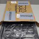 Dog Gate Indoor,18"-45" Adjustable Extra Wide Metal Short Dog Gate to Step Over, 14" Tall Small Pet Gate with 3 Extension Kits, Pressure Mounted for Doorways & Stairs Black