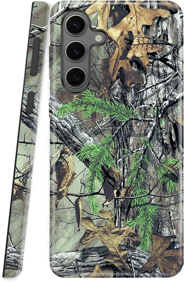 Case Compatible with Samsung Galaxy A36 5G, Heavy Duty Dual-Layer Shockproof Protective Phone Case,Camo Forest
