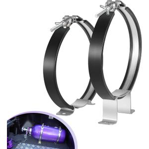 82013 Nitrous Oxide Bottle Bracket Mount Kit 7 Nos Single Bottle Holder Bracket for 10 lb and 15 lb Nitrous Bottle