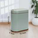 SYNCVIBE Bathroom Trash Can with Lid Butterfly 2 Gallon Sensor Trash can, IPX5 Waterproof Garbage Can Bathroom Decor, Automatic Trash Bin, Under-Counter Wastebasket for Kitchen, Living Room, Green