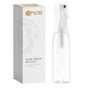 BeautifyBeauties Spray Bottle For Hair – Continuous Mister Spray Bottle for Hairstyling, Cleaning, Plants, Pets, Barbers, Salons, Essential Oil Scents (Clear, 16.9oz/500ml) 11" H x 2.6" L