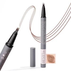 Auburn Eyebrow Pencil with 4-Prong Micro-Fork Tip, Red Eyebrow Pen for Red Head, Create Hair-like Stroke for Natural Brows, 24H Long Wear, Smudgeproof YES.EYE DO (Rustic Red-Auburn)
