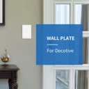 1-Gang Modern Edge Decorative Wall Plate Cover Switch Outlet Single Toggle Electrical Faceplate for Light Switches, Smart Switch, GFC, ReceptacleI, Dimmers, USB Outlet (10 Pack, Single Toggle)