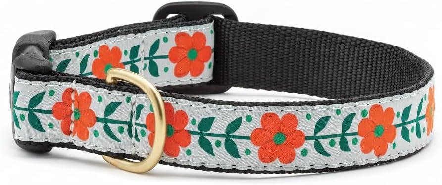 Up Country Orange You Pretty Pattern (Orange You Pretty Dog Collar, Small (9 to 15 Inches) 5/8 Inch Narrow Width)