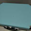 Victrola Journey Bluetooth Portable Suitcase Record Player  with Built-in Speakers, 3 Speed Vinyl Record Player, RCA Out, Headphone Jack (Turquoise)