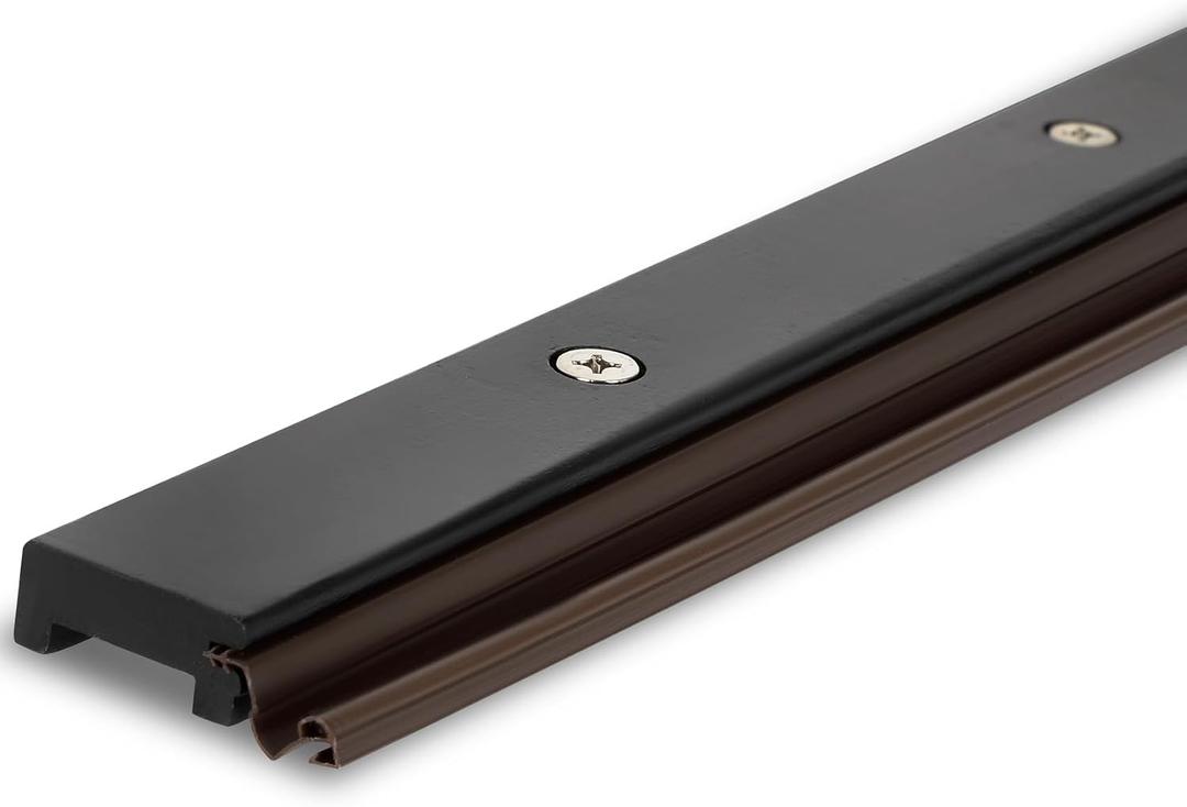 3' Adjustable Sill Cap for Therma-Tru Door,Sill Cap Threshold Replacement,Durable, Rot-Resistant, Wood-Grained Texture (Black Wood Composite),SCA4HU30SCA3MU30