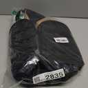 BAGSMART Travel Toiletry Bag with Removable Partition, Puffy Water-resistant Fabric Hanging Organizer for Full-Size Toiletries, Accessories, Black (Large)