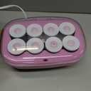 Conair Hot Rollers for Long, Medium & Short Hair, 8 Ceramic Flocked 2-Inch Heated Hair Rollers with Clips, Hot Curlers for Women, Volume & Curls, Lilac