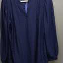 Women Tops Blouse Causal Shirts Puff Long Sleeve Tunic V Neck (Large)