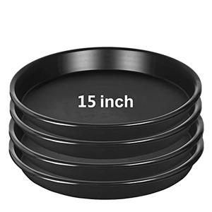NABAOXUN 4 Pack 15 Inch Plant Saucer Plastic Plant Saucer Drip Trays Plant Saucers for Indoors Outdoor Plant (15 inch 4Pack)