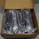 4 pcs 5.5"x5.5" Aluminum Deck Post Base Cover, for Deck railings, Stairs, Patios, Porches Split Deck Post Skirt (Black)