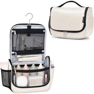 Travel Toiletry Bag for Women & Men, Waterproof Hanging Makeup Organizer