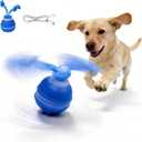 Interactive Dog Toys 2026 upgraded motion-sensing pet toy ball, interactive dog toy ball with 360 intelligent automatic rolling. Built-in bird chirping attract dogs and keep them playing (blue)