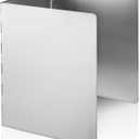 3 Sided Oil Splatter Guard, Upgrade Stainless Steel Anti Splatter Shield for Stove Top Cooktop, Yhuitek Foldable Grease Splatter Screen Oil Barrier, 11.7" x 14.7" (H)