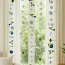 3 Pcs Artificial Flowers Hanging Decorations, 29.5ft Wildflower Daisy Garland Backdrop Ceiling Decoration for Wedding Spring Party Birthday Home Garden(Gradient Blue)