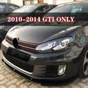 Front Bumper Lip Splitter Spoiler Compatible with Volkswagen VW GTI MK6 2010 2011 2012 2013 2014 Golf-GTI Accessories Air Chin Body Kit(Gloss Black)