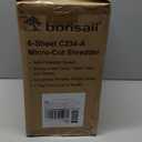 Bonsaii 6-Sheet Micro-Cut Paper Shredder, P-4 High-Security for Home & Small Office Use, Shreds Credit Cards/Staples/Clips, 3.4 Gallons Transparent Window Wastebasket, Black (C234-A)