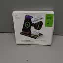 3 in 1 Charging Station for iPhone 17 - Wireless Charger for Apple Devices for iPhone 17 16 15 14 13 12 11 Pro Max - Foldable Wireless Charging Station Dock Stand for Apple Watch Series & AirPods (Purple)