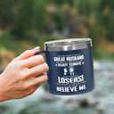 Gifts for Husband - Husband Gifts from Wife - Wedding Anniversary, Birthday, Fathers Day Gift for Him - Love Gift Ideas for Him - 14 Oz Stainless Steel Coffee Mug